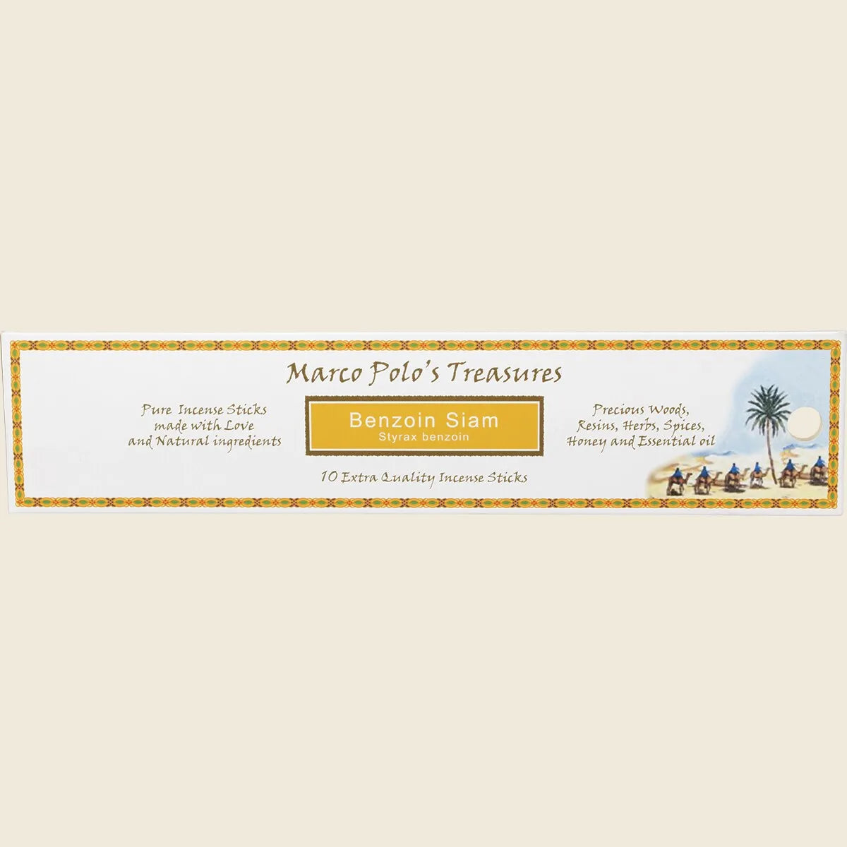Marco Polo's Treasures Incense Sticks Benzoin Siam 10pk