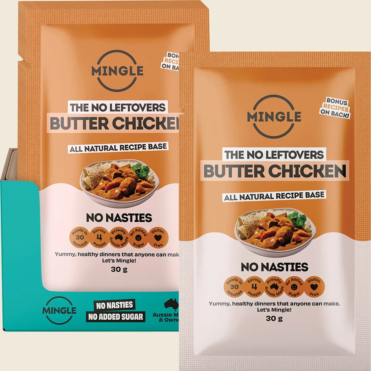 Mingle バターチキン オールナチュラル レシピベース 12x30g