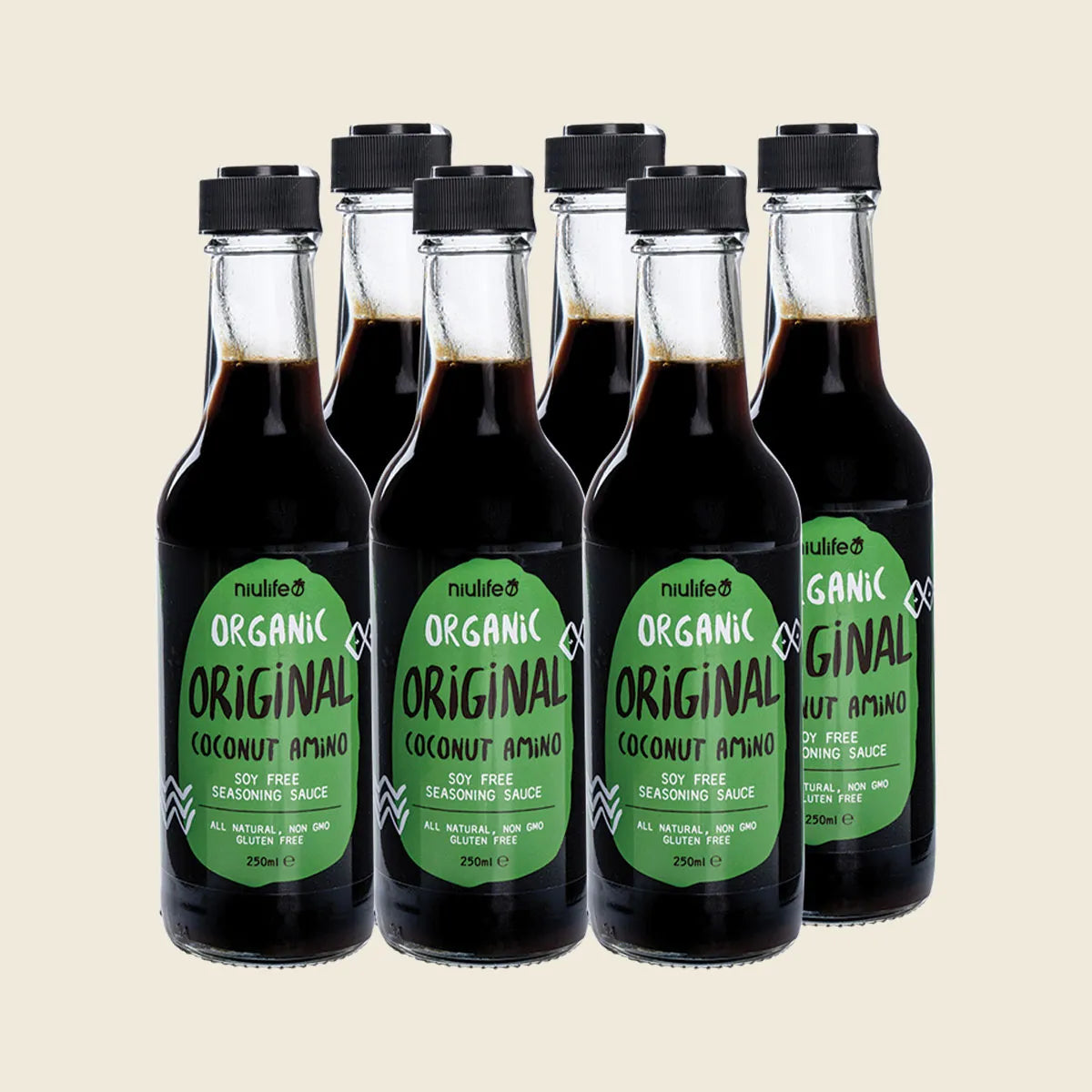 ニューライフ オーガニック ココナッツアミノソース オリジナル 6x250ml