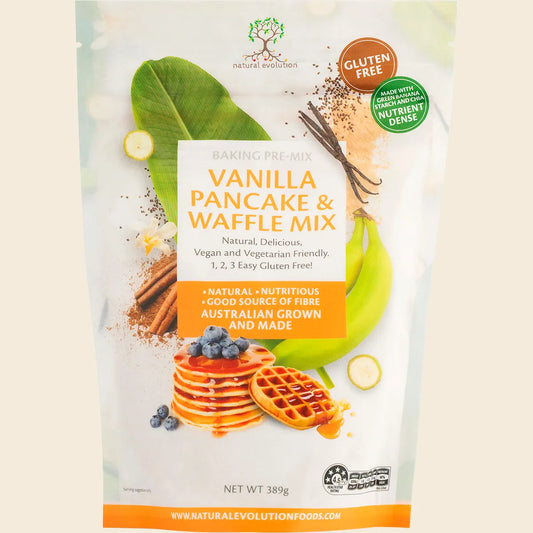 Natural Evolution Vanilla Pancake & Waffle Mix 389g