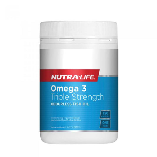 Nutralife Triple Strength Omega 3 (odourless Fish Oil) 150c