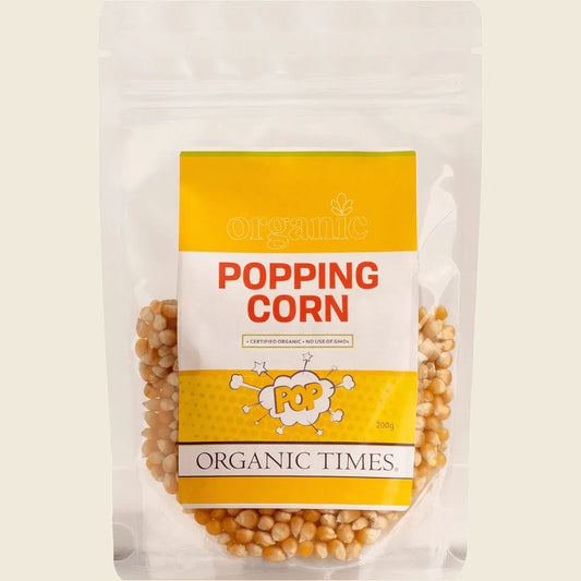Organic Times Popping Corn 200g