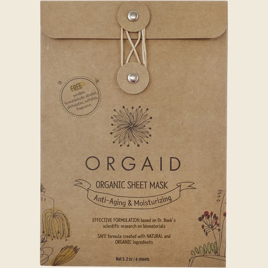 Orgaid オーガニックシートマスク エイジングケア＆保湿 4x24ml