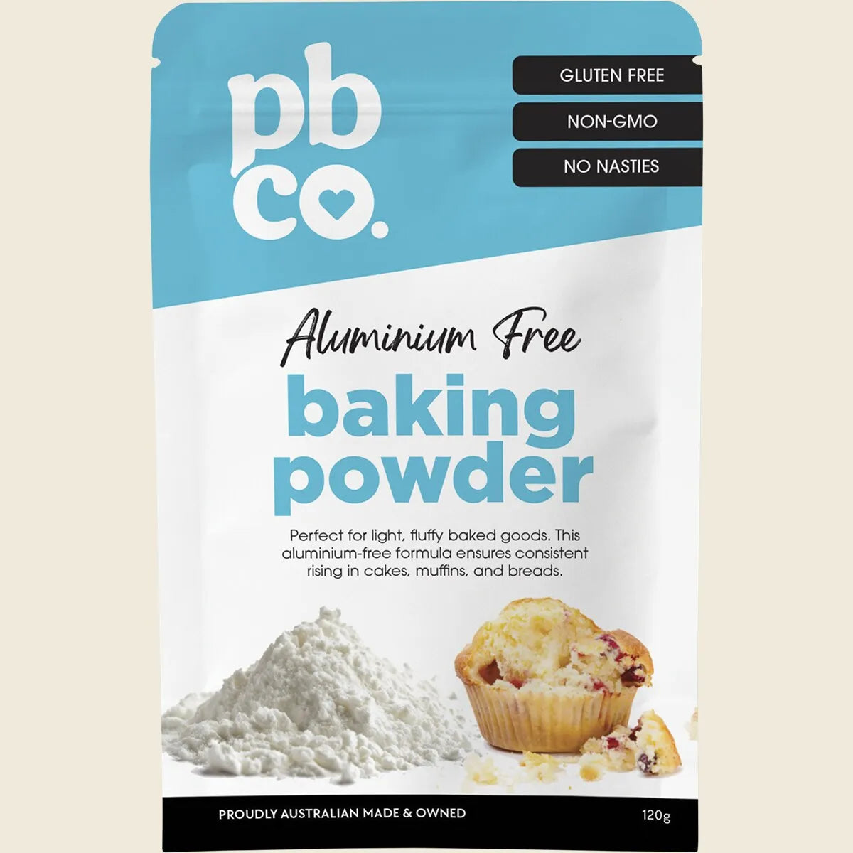 Pbco Aluminium Free Baking Powder 120g