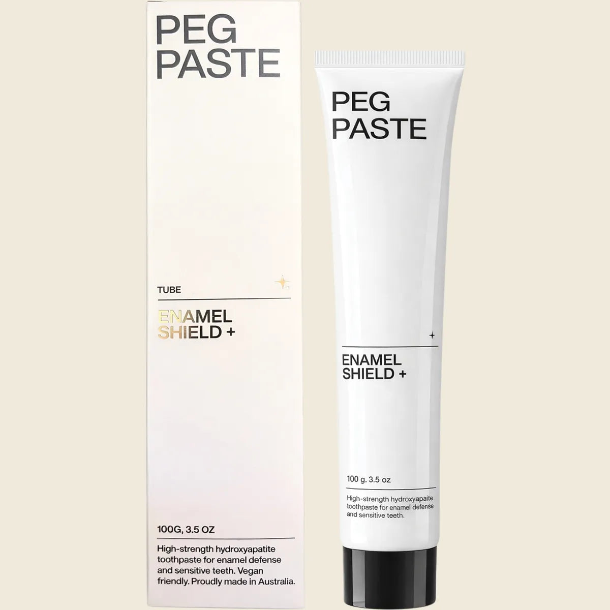 Peg Paste Natural Toothpaste Hydroxyapatite Enamel Shield Mint 100g