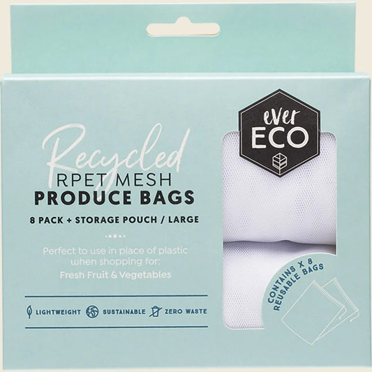 Ever Eco Reusable Produce Bags Recycled Polyester Mesh 8pk