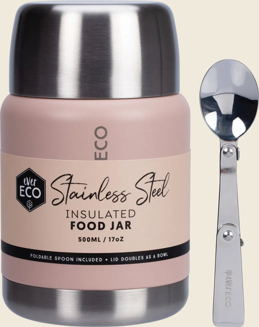 Ever Eco Insulated Stainless Steel Food Jar Rose 500ml