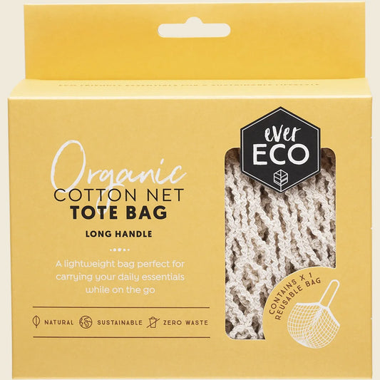 Ever Eco Tote Bag Long Handle Organic Cotton Net
