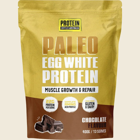 Protein Supplies Australia Paleo Egg White Protein Chocolate 400g