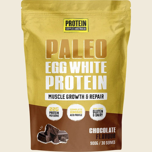 Protein Supplies Australia Paleo Egg White Protein Chocolate 900g