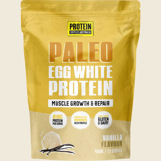 Protein Supplies Australia Paleo Egg White Protein Vanilla 400g