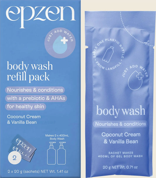 Epzen ボディウォッシュ リフィルパック ココナッツクリーム＆バニラビーン 2個入り