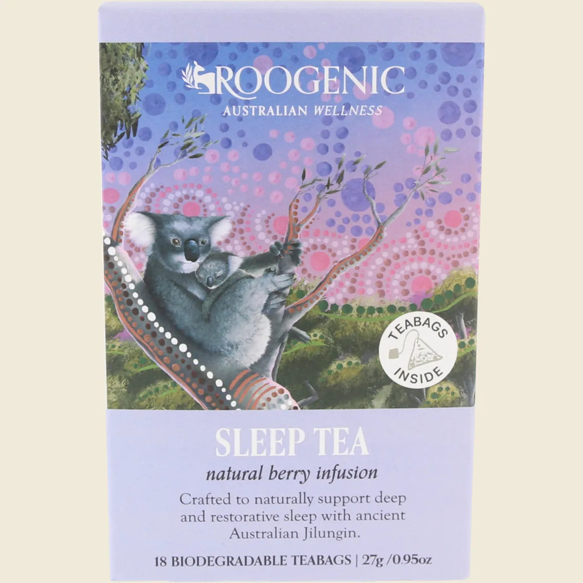 Roogenic オーストラリア産スリープティー ベリー ティーバッグ18袋入り（旧Native Sleep）