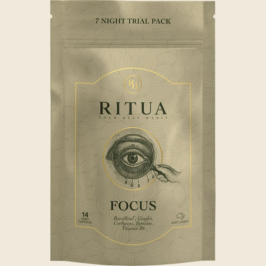 Ritua FOCUS 7 Day BacoMind イチョウ 冬虫夏草 チロシン B6 14カプセル