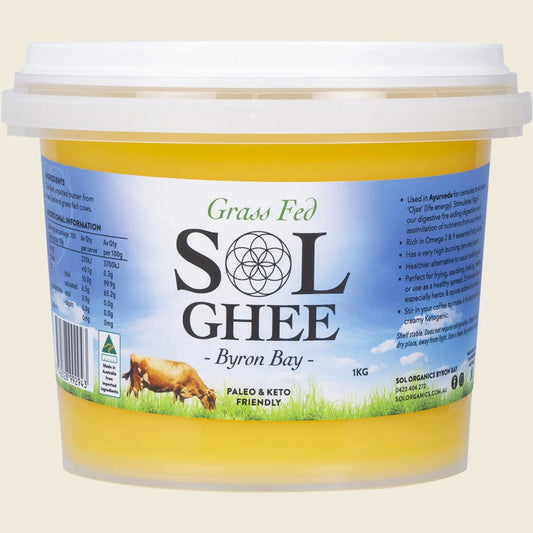 Sol Organics Grass Fed Ghee 1kg