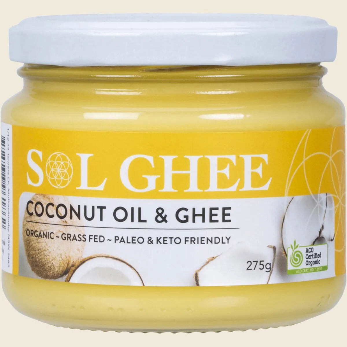 Sol Organics Coconut Oil & Ghee 275g