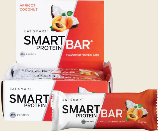 Smart Protein Bar Apricot Coconut Flavour Protein Bar 12x60g