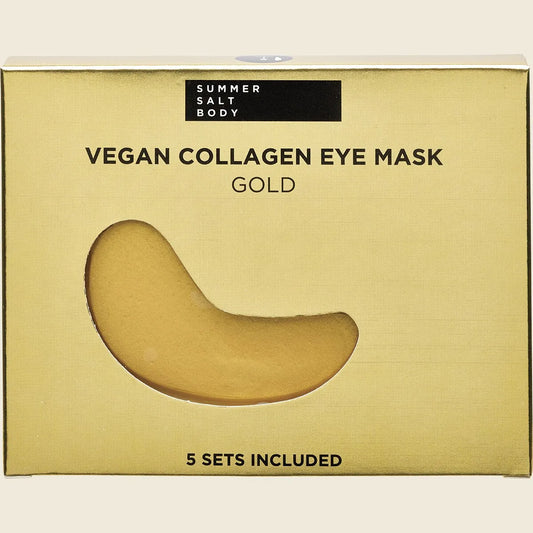Summer Salt Body Vegan Collagen Eye Mask Sets Gold 5pk