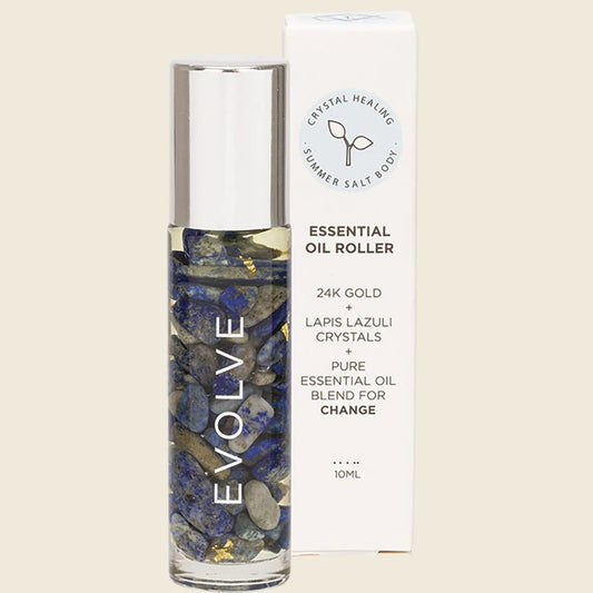 Summer Salt Body Essential Oil Roller 24K Gold Evolve Lapis Lazuli 10ml