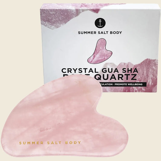 Summer Salt Body Crystal Gua Sha Rose Quartz