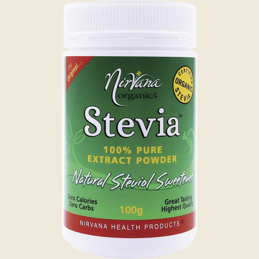 Nirvana Organics Stevia 100% Pure Extract Powder 100g