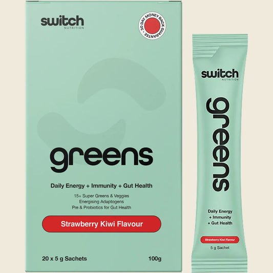 Switch Nutrition Greens Sachets Strawberry Kiwi 20x5g
