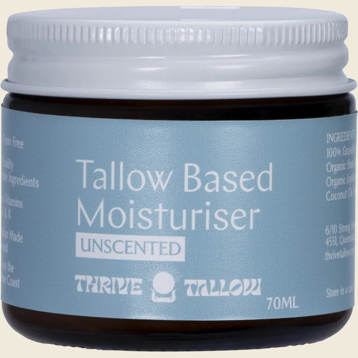 Thrive Tallow Tallow Based Moisturiser Unscented 70ml