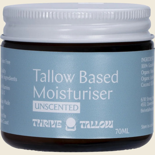 Thrive Tallow Tallow Based Moisturiser Unscented 70ml