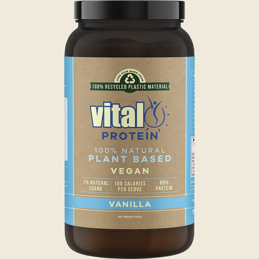 Martin & Pleasance Vital Protein 100% Natural Plant Based (pea Protein Isolate) Vanilla 500g