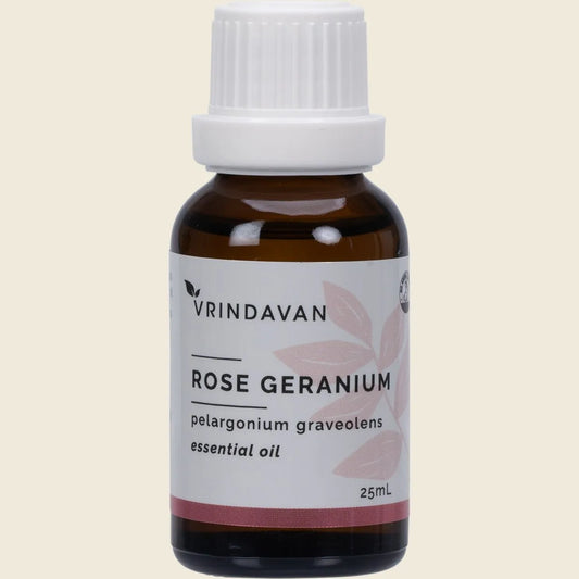 Vrindavan Essential Oil 100% Rose Geranium 25ml