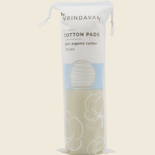 Vrindavan Organic Cotton Pads 100pcs