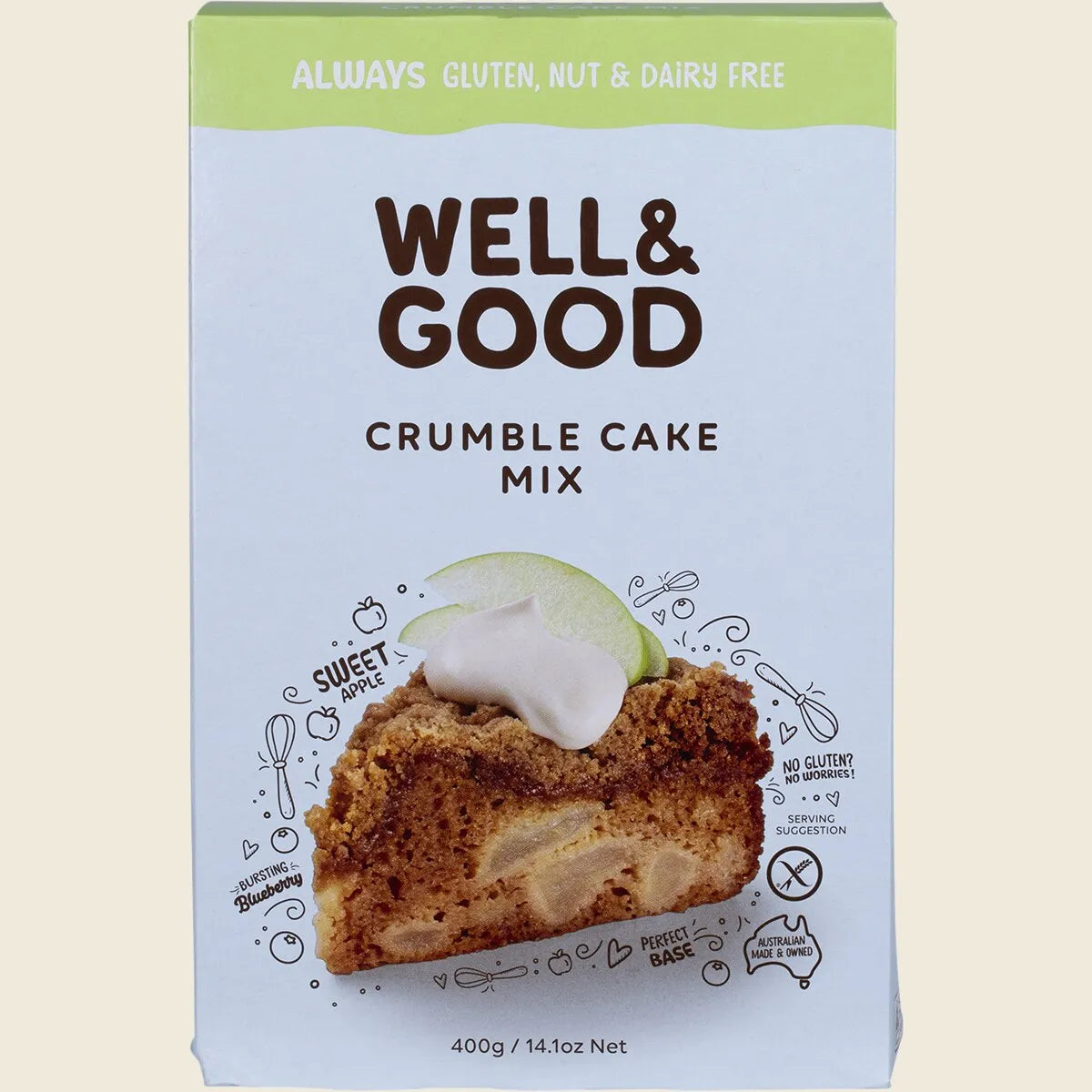 Well & Good Crumble Cake Mix 400g