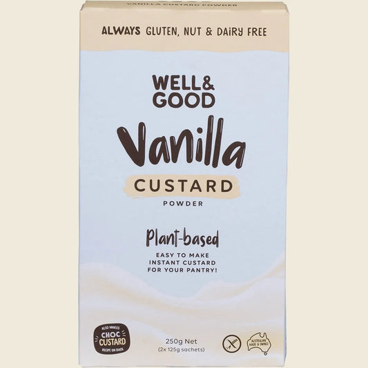 Well & Good Plant Based Vanilla Custard Powder 250g