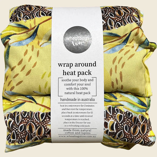 Wheatbags Love Wrap Around Heat/Cold Pack Banksia Pod