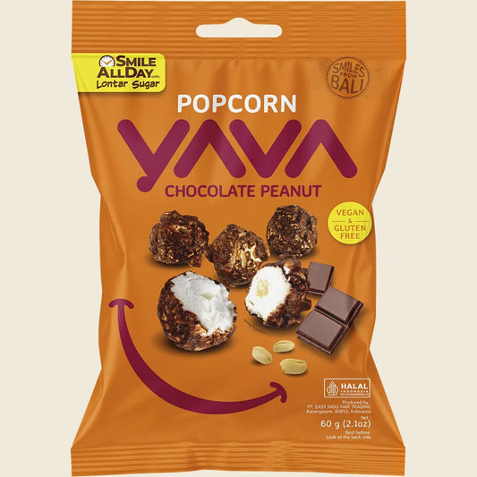 Yava ポップコーン チョコレートピーナッツ味 60g