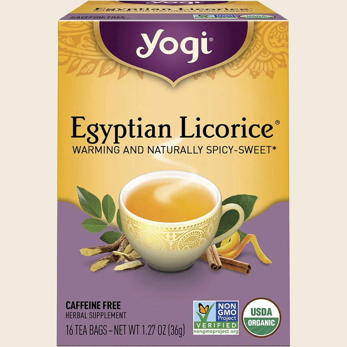 Yogi Tea Herbal Tea Bags Egyptian Licorice 16pk