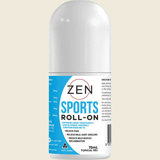 Martin & Pleasance Zen Therapeutics Sports (therapeutic Massage Liniment) Roll-on 75ml