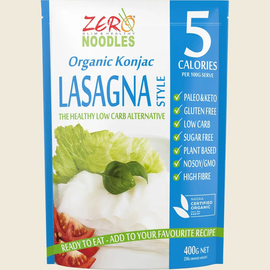 Zero Slim & Healthy Certified Organic Konjac Lasagna Style 400g