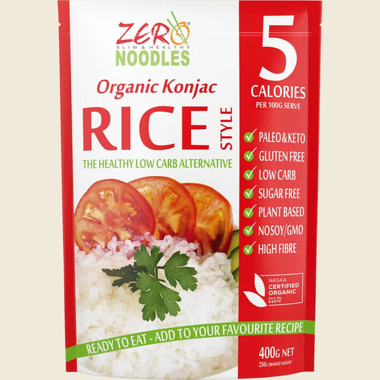 Zero Slim & Healthy Certified Organic Konjac Rice Style 400g