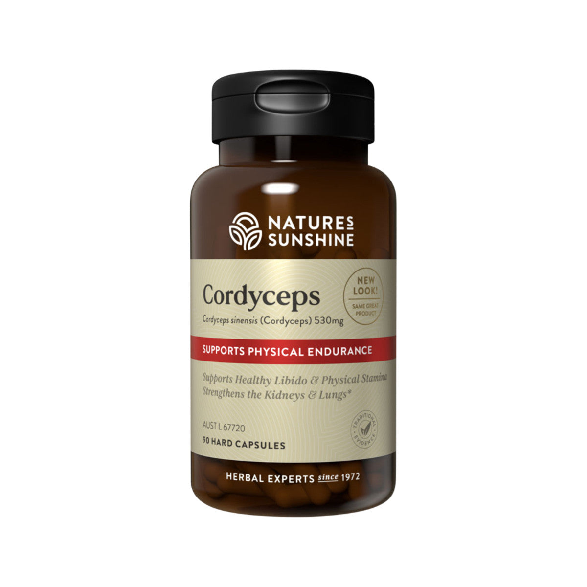 Natures Sunshine Cordyceps 530mg 90c